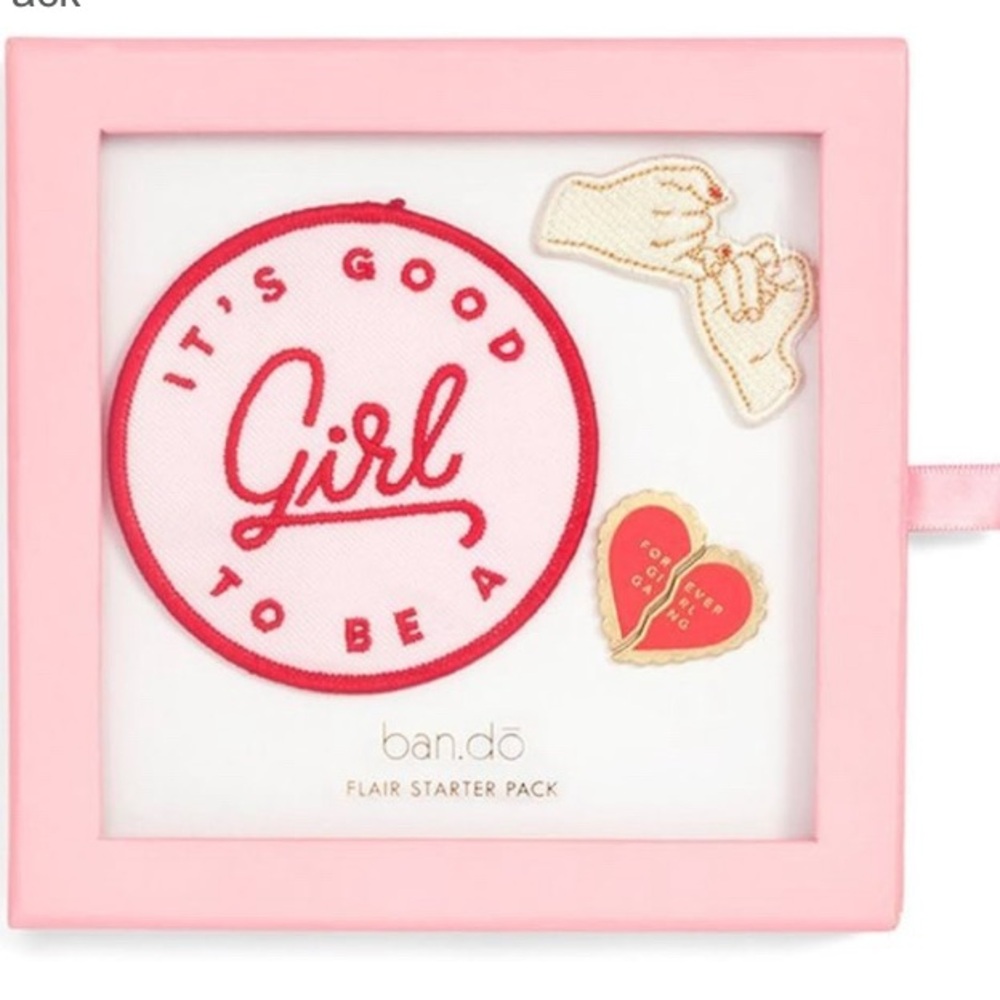 Ban.do enamel patch and pins - BFF flair starter pack - 3 pack